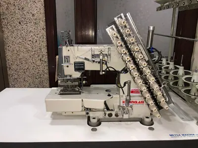 10-Nadel Siruba Typ Automatische Elastikbandsmaschine mit Rüscheneffekt
