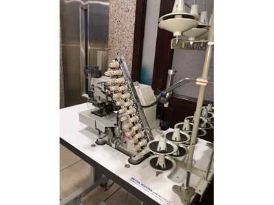 10 İğne Siruba Tipi Otomatik Lastik Şerit Büzgü Makinası - 3