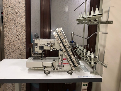 10 İğne Siruba Tipi Otomatik Lastik Şerit Büzgü Makinası - 5