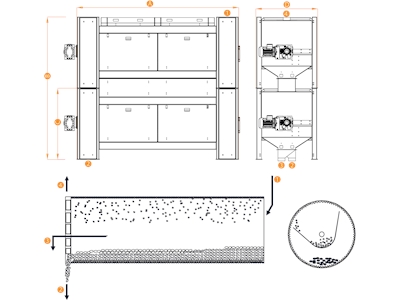 12-14 Ton Saat Uzun Tane (Triyör) Hububat Eleme Makinası - 1