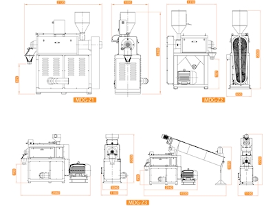 4-5 Tonnen / Stunde (Desgerminator) Mais-Schleifmaschine - 1