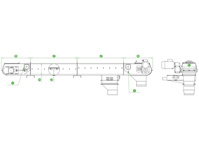 144 Ton / Saat Zincirli Un Fabrikası Konveyörü - 1