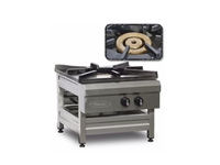 3-Sided Natural Gas Floor Cooker - 0