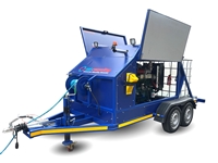 600 Bar Trailer-Mounted Double Coil Hot Cold Mobile High Pressure Water Jet - 0
