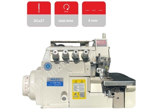 4 İplik Ters Overlok Makinası
