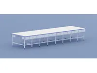 180x100 Cm (Altı Boş) Düz Pastal Serim Ve Kesim Masası