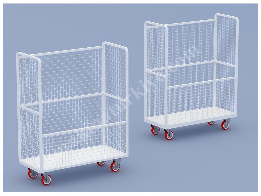 65x145 Cm Önü Açık Konfeksiyon Mal Taşıma Arabası