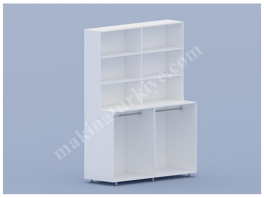 KM127 Raflı Konfeksiyon Dolabı