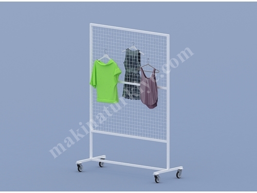 50x150 Cm Tekerlekli Ağır Hizmet Tipi Askılı Taşıma Arabası