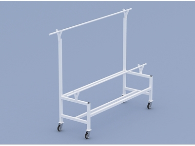 60x180 Cm Tekerlekli Top Kumaş Açma Aparatı