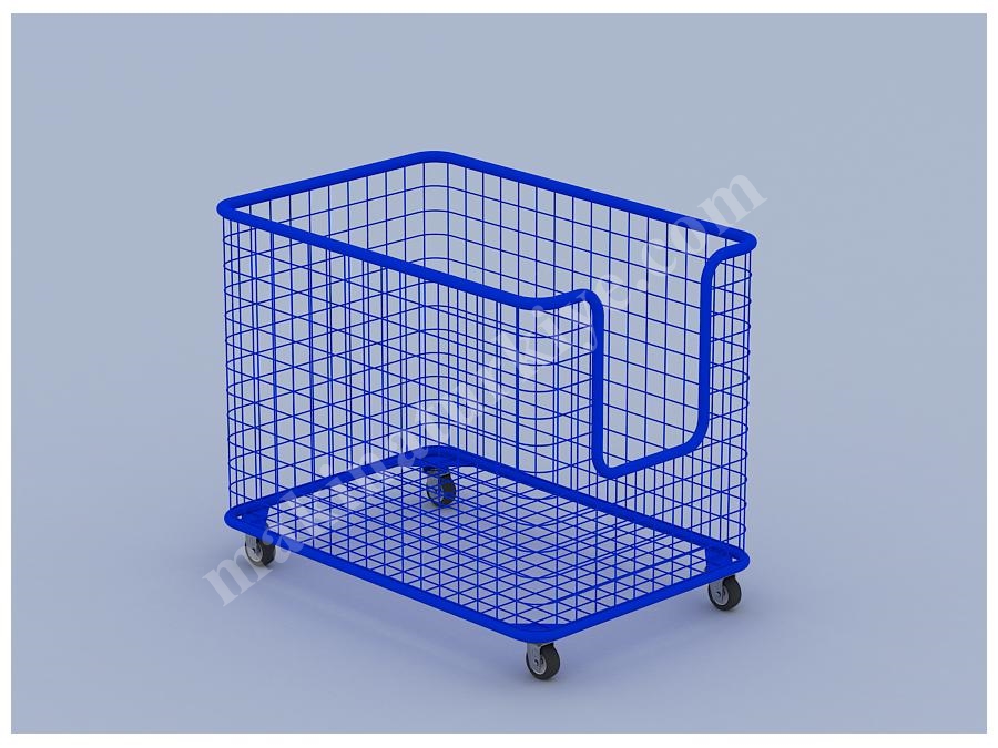 60X90 Cm Önü Açık Hasır Tel Konfeksiyon Sepeti