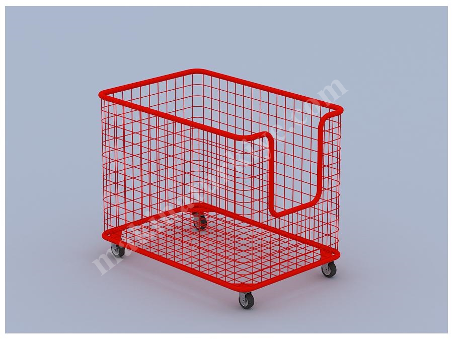 60X90 Cm Önü Açık Hasır Tel Konfeksiyon Sepeti
