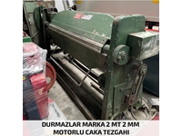 Durmazlar Marka 2 Metre 2 Mm Motorlu Caka Kenet Tezgahı