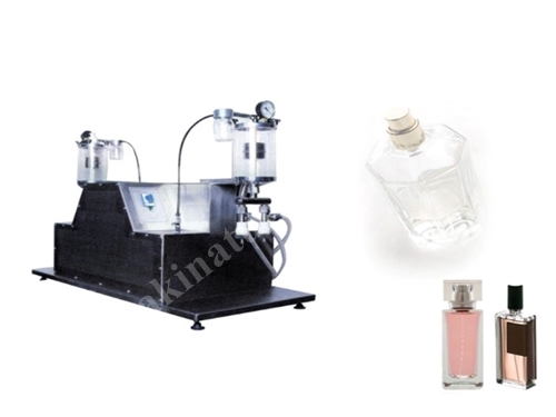 4 Şişe Yarı Otomatik Parfüm Şişe Dolum Makinası
