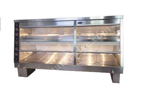 Electric Double Layer Digital Chicken Holding Unit