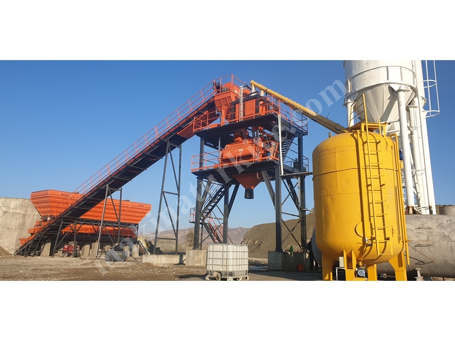 130 m³ /Saat Sabit Beton Santrali 