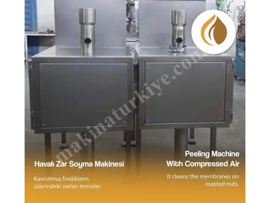 1000 Kg / Saat Havalı Kuruyemiş Soyma Makinası