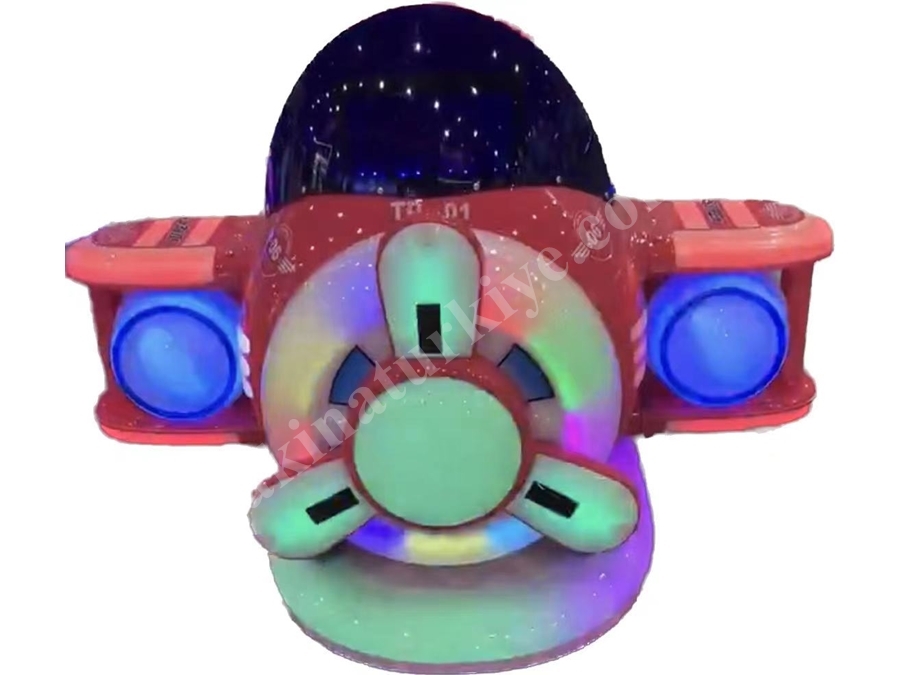 Işıklı Uçak Kiddie Rider Çocuk Bineği