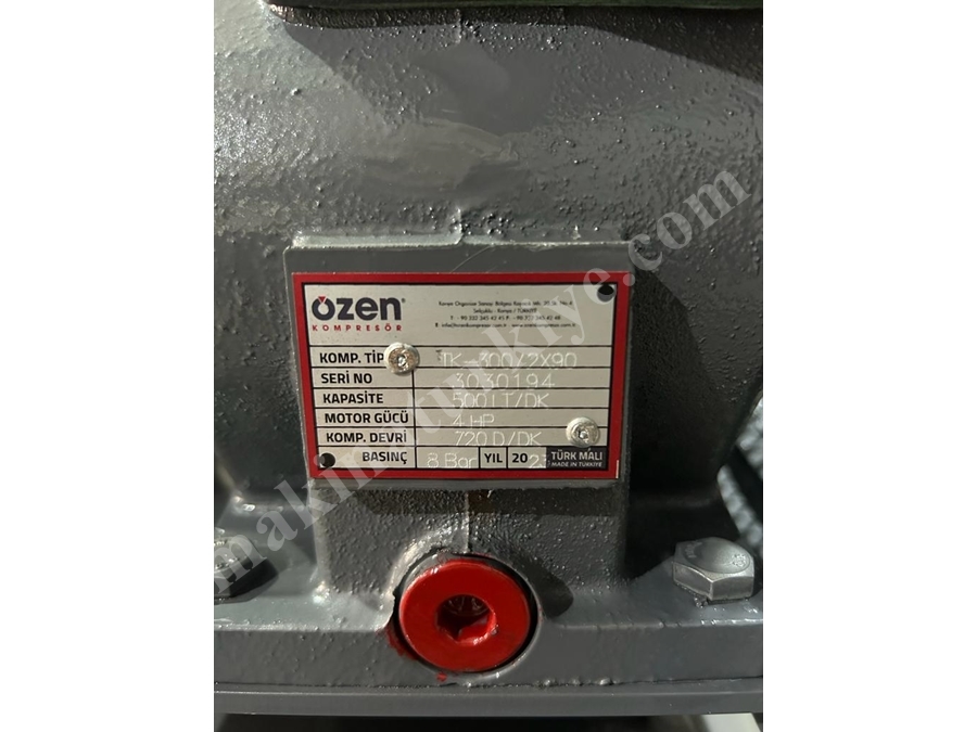 Özen Tk-300/2X90 Pistonlu Kompresör