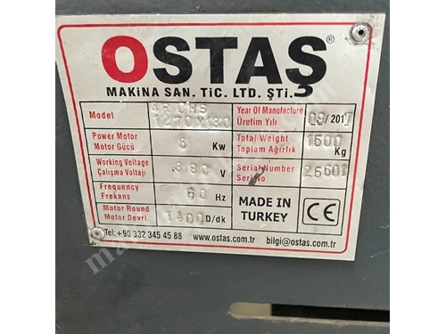Ostaş Marke 4R Ohs 1270X130 Hydraulische 4-Wege-Zylinder-Maschine