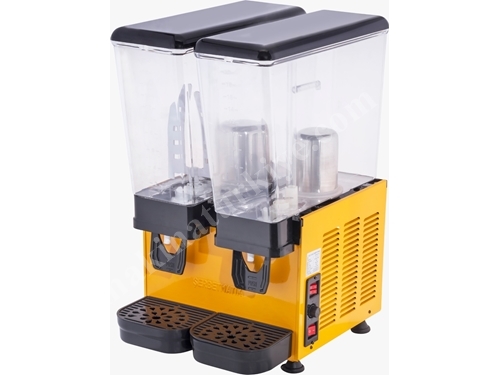 20+20L Doppel-Sirup-Zitronenlimonade Buttermilchkühlmaschine