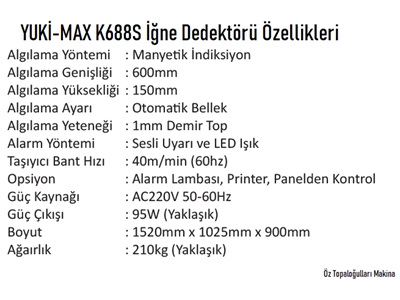 MAX-K688S Yuki Needle Detector - 1