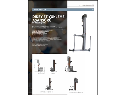 Dikey Et Yükleme Makinası