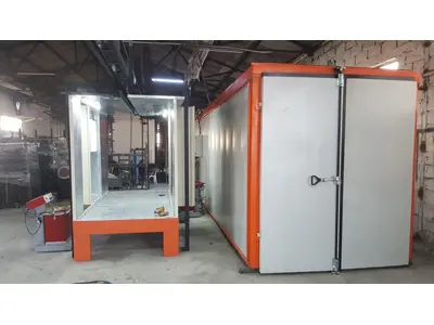 Top Pallet Conveyored Cabin And Box Type Paint Oven