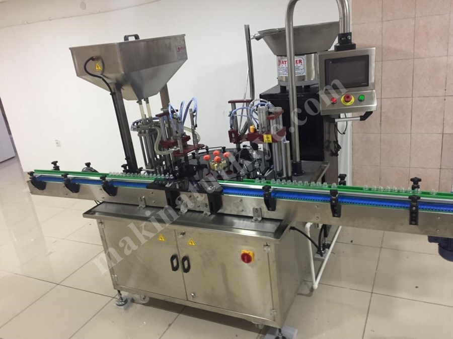 55-60 Adet / Dakika Şampuan Dolum ve Şişe Kapak Kapatma Makinası