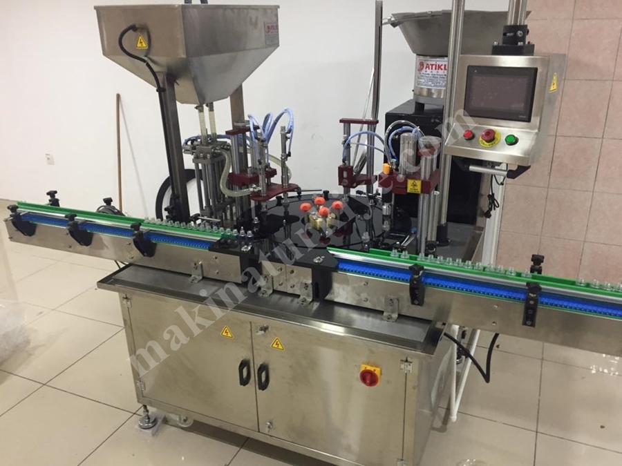 55-60 Adet / Dakika Şampuan Dolum ve Şişe Kapak Kapatma Makinası