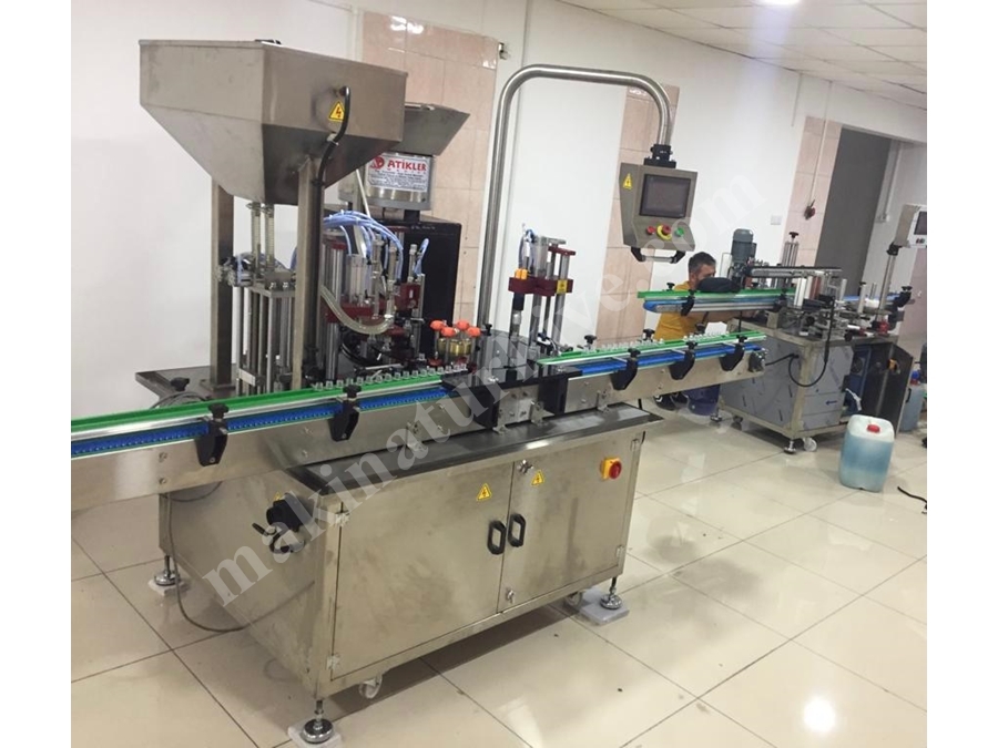 55-60 Adet / Dakika Şampuan Dolum ve Şişe Kapak Kapatma Makinası