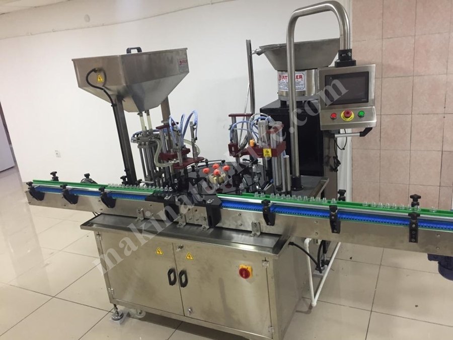 55-60 Adet / Dakika Şampuan Dolum ve Şişe Kapak Kapatma Makinası