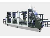 Système de palettisation robotisée pour la fabrication de boîtes, le remplissage de produits et la fermeture de boîtes à raison de 15 boîtes par minute - 0