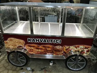 Breakfast - Simit- Pastry Cart - Manufacturing Carts and Stands