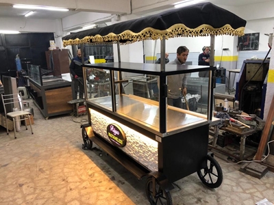 Petit-déjeuner - Charrette de Simit- Pâtisseries - Charrettes et Étal de Fabrication - 1