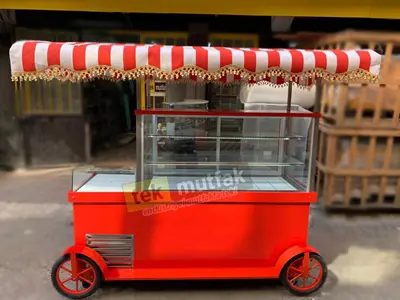 Refrigerated Breakfast Cart Simit Cart Pilaf Cart