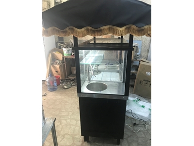 Tenteli Çorba Pilav Arabası, Ledli Kabartma Taşlı - 1