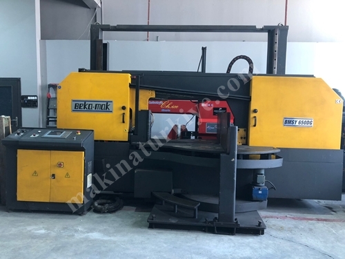 BEKAMAK BMSY-650 Çift Yön Açılı Şerit Testere Tezgahı