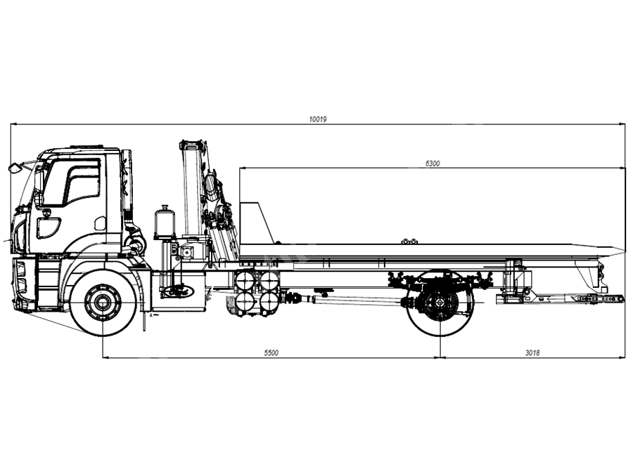 MP24 Katlanır Vinçli Platformlu Araç Kurtarma Oto Çekici