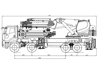 MP225 EL7+L5 Katlanır Bomlu Mobil Vinç - 0
