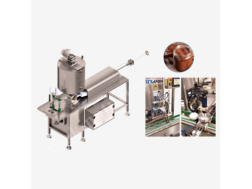 100 - 1500 Gr (12-24 Pieces / Minute) Volumetric Chocolate Bowl Filling Machine