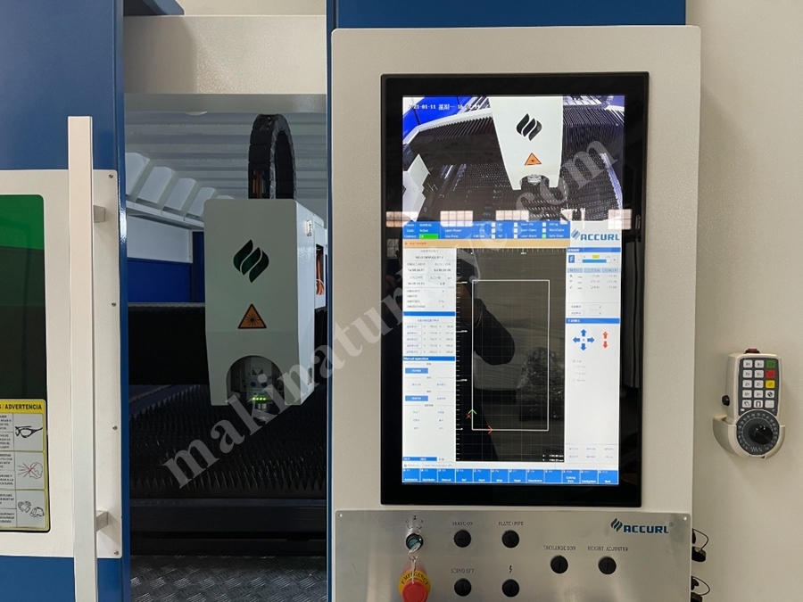 Accurl 6Kw Fiber Lazer Kesim Makinası 5 Yıl Garantili