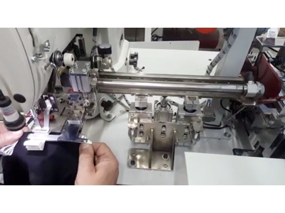 Tam Otomatik Üç Etiket Katlamalı Dikiş Ve Etiketleme Makinası - 3