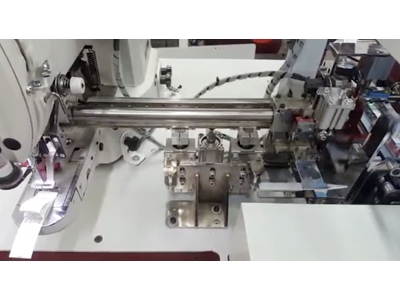 Tam Otomatik Üç Etiket Katlamalı Dikiş Ve Etiketleme Makinası - 1