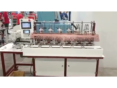 Tam Otomatik 6 Etiket Katlamalı Dikiş Ve Etiketleme Makinası - 0