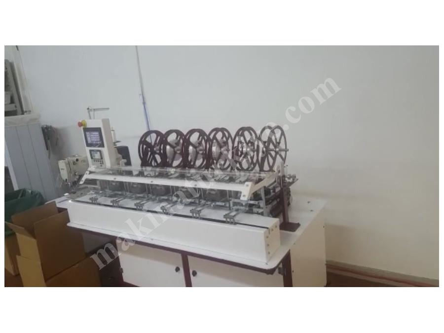 Tam Otomatik 6 Etiket Katlamalı Dikiş Ve Etiketleme Makinası