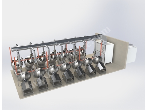Installations de machines à enrober de chocolat HG-DRJ-TS
