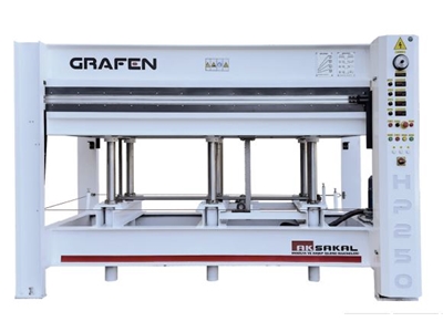 1100 x 2200 mm Sıcak Pres Makinası - 0