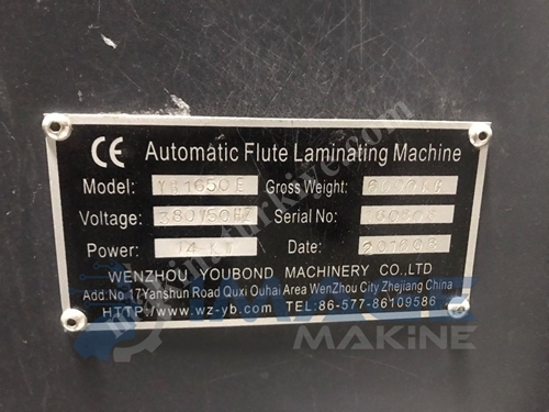 Youbond Yb-1650E Automatic Flute Laminating Machine