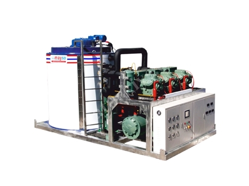 500 Kg - 30 Ton / Gün Endüstriyel Tatlı Su Yaprak Buz Makinası